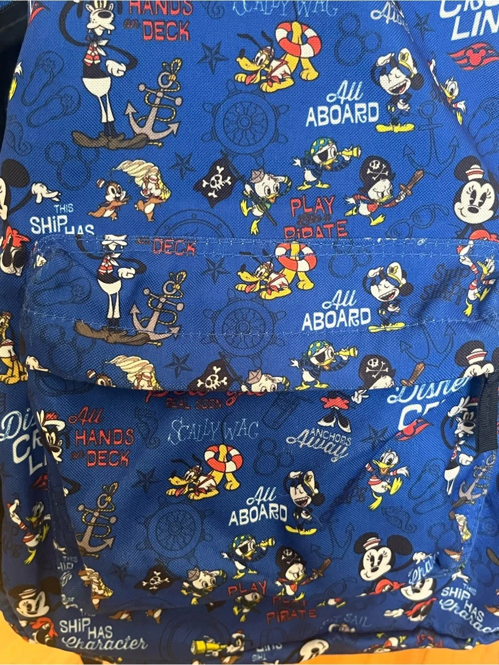 Disney Blue Mickey & Friends Nautical Backpack